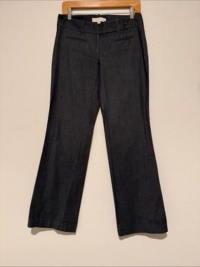 LOFT Straight Leg Pants in Dark Gray